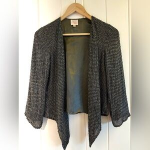 Parker 3/4 sleeve beaded jacket